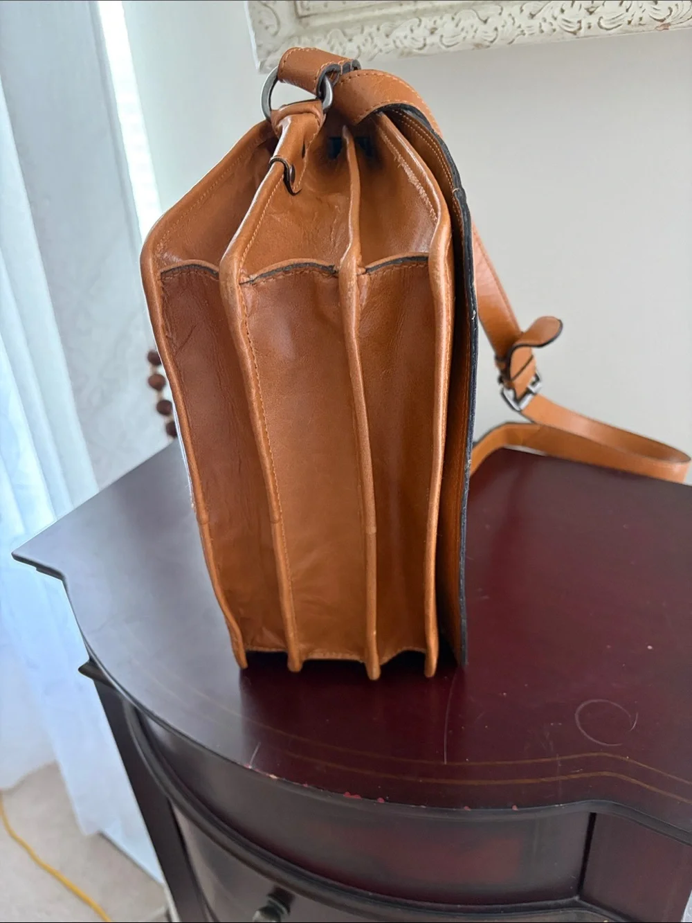 Tan Leather Crossbody Bag